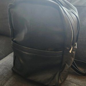 Anouk By Still Nordic Leather Laptop Tablet Black Backpack Work bag Travel